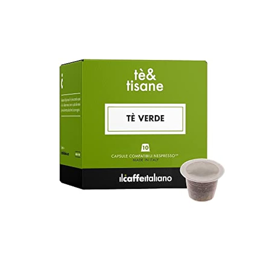 FRHOME - 80 Cápsulas de té compatibles Nespresso - Té verde - Il Caffè italiano F62Sftg3