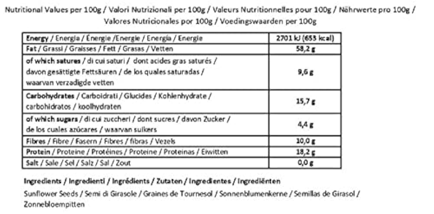 Veggy Duck - Semillas de Girasol Peladas Naturales (1Kg) - Crudas | Ricas en Vitamina E y Omega6 eDoEogjE