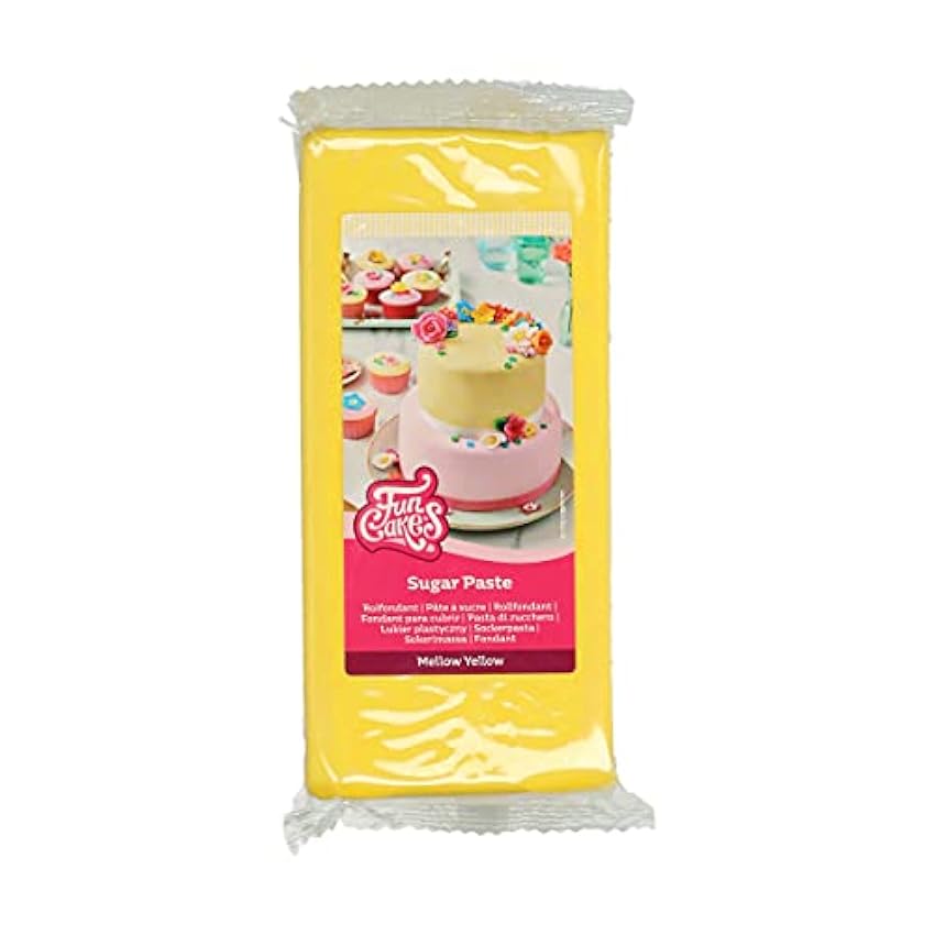 FunCakes Pasta de Azúcar Amarillo 1 kg DMyzmv9m