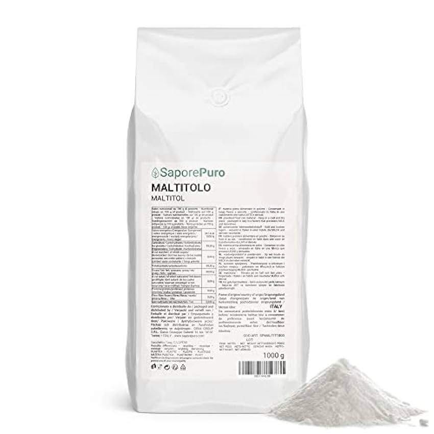 SaporePuro MALTITOL 1 Kg - Alternativa de azúcar eaZyciRc