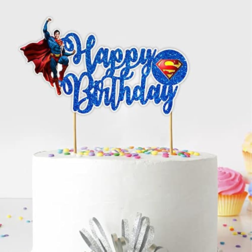 Seyal® Suprman - Decoración para tarta de cumpleaños DW