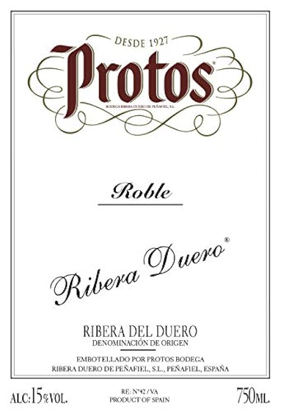Protos Roble, Estuche Vino Tinto, Ribera del Duero, 2 botellas 75cl + Lay´s Gourmet Patatas Fritas con Sal, 170g 5cDulq4W