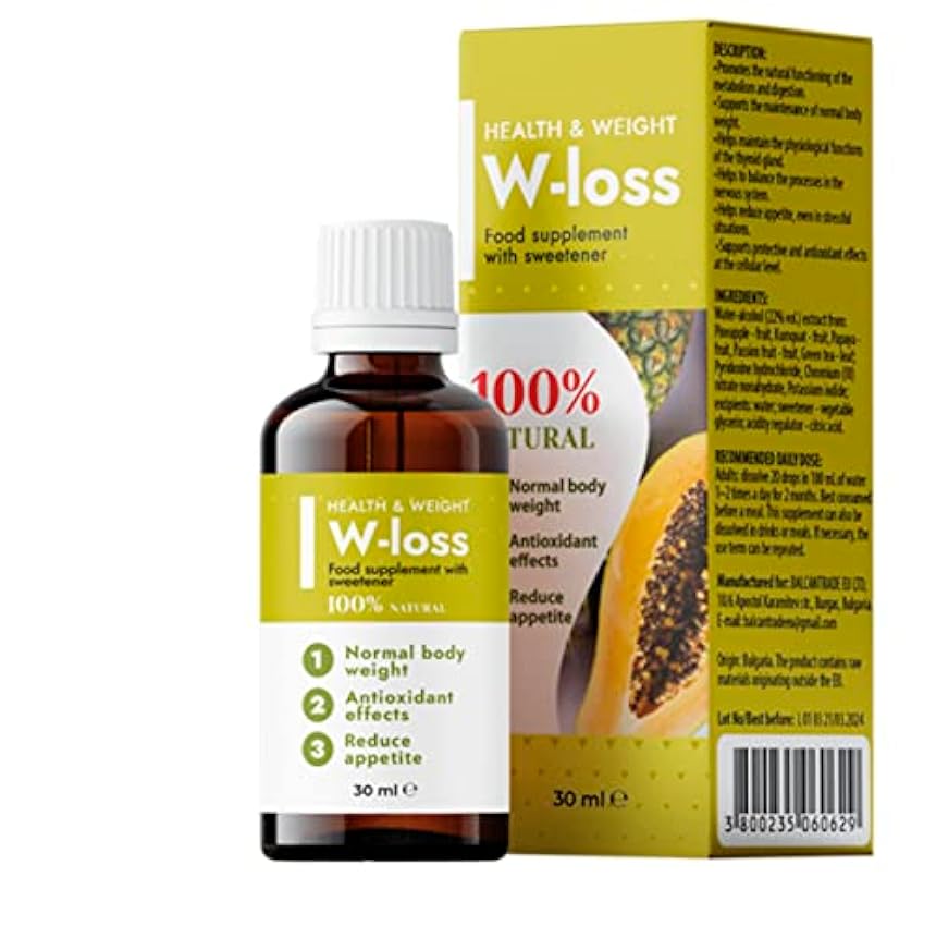 Gotas W-loss, suplementos para adelgazar rápidamente y quemar grasa, dieta cetogénica, 30 ml CbIsRGwT