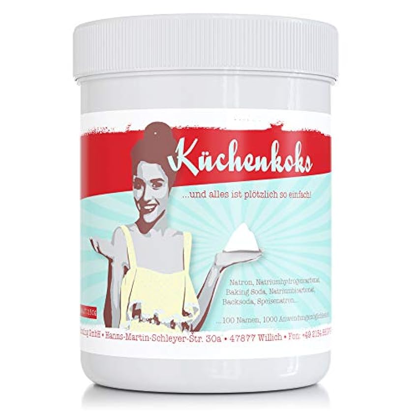 Küchenkoks 250 g (bicarbonato de sodio) – para cocina, 
