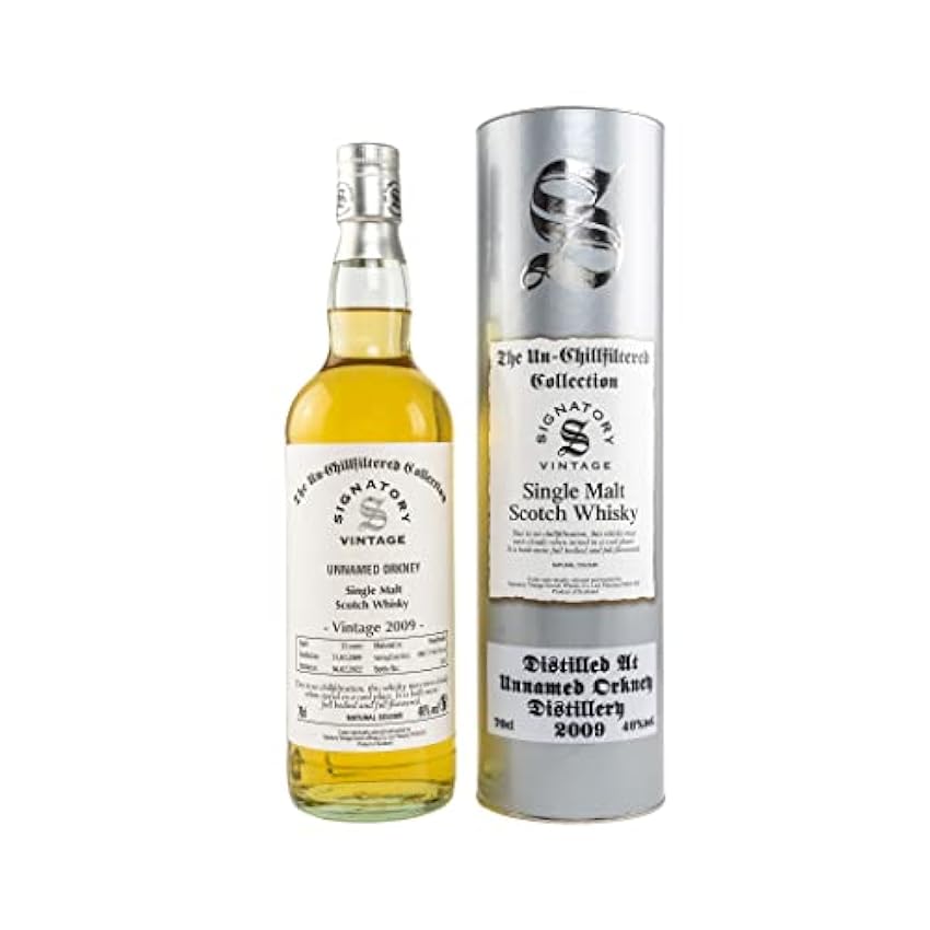 Signatory Vintage UNNAMED ORKNEY 12 Years Old The Un-Chillfiltered Collection 2009 46% Vol. 0,7l in Giftbox ck8qxLXH