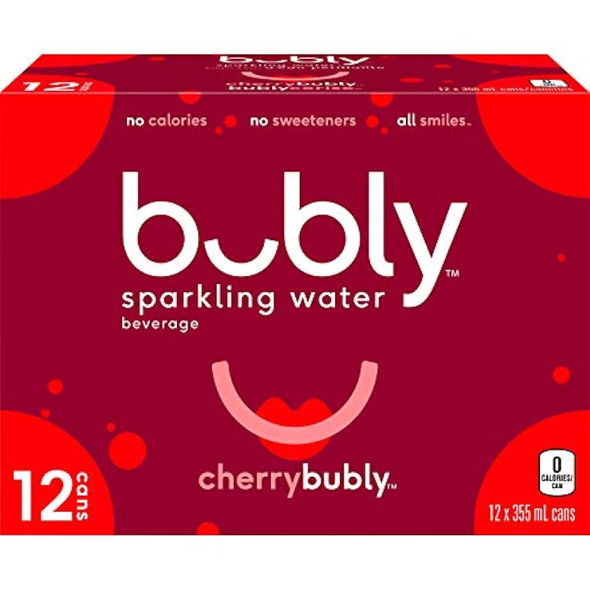Bubly Sparkling Water cherrybubly, 355 mL Cans, 12 Pack