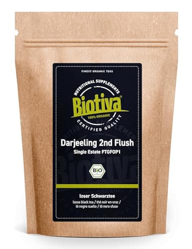 Biotiva Té negro Darjeeling Second Flush FTGFOP1 250g e