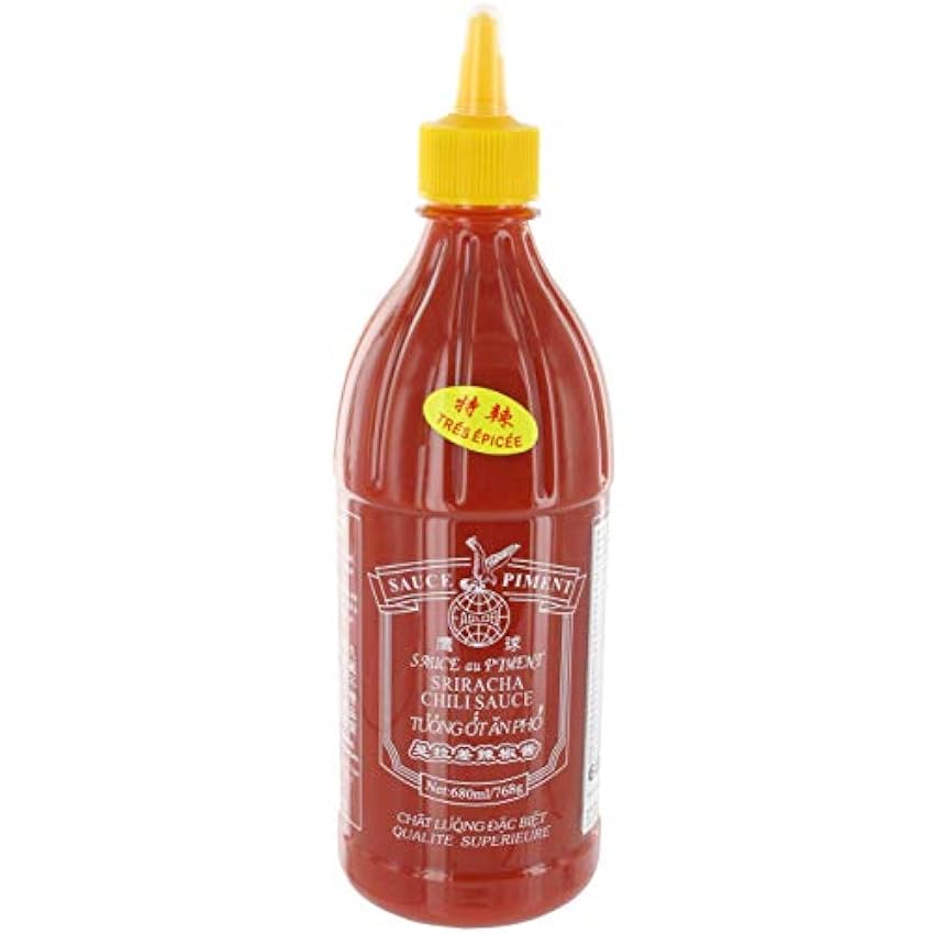Eaglobe Salsa de Pimienta Sriracha Muy Picante Paquete de 1 x 680 ml 680 g 7oxWVip3