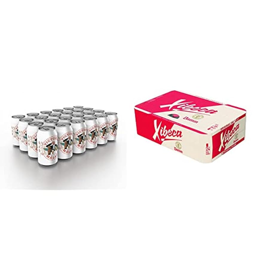 Victoria Cerveza - Paquete de 24 x 330 ml - Total: 7920 ml & Xibeca Cerveza - Pack de 24 Latas 33cl 7lYTk3JF