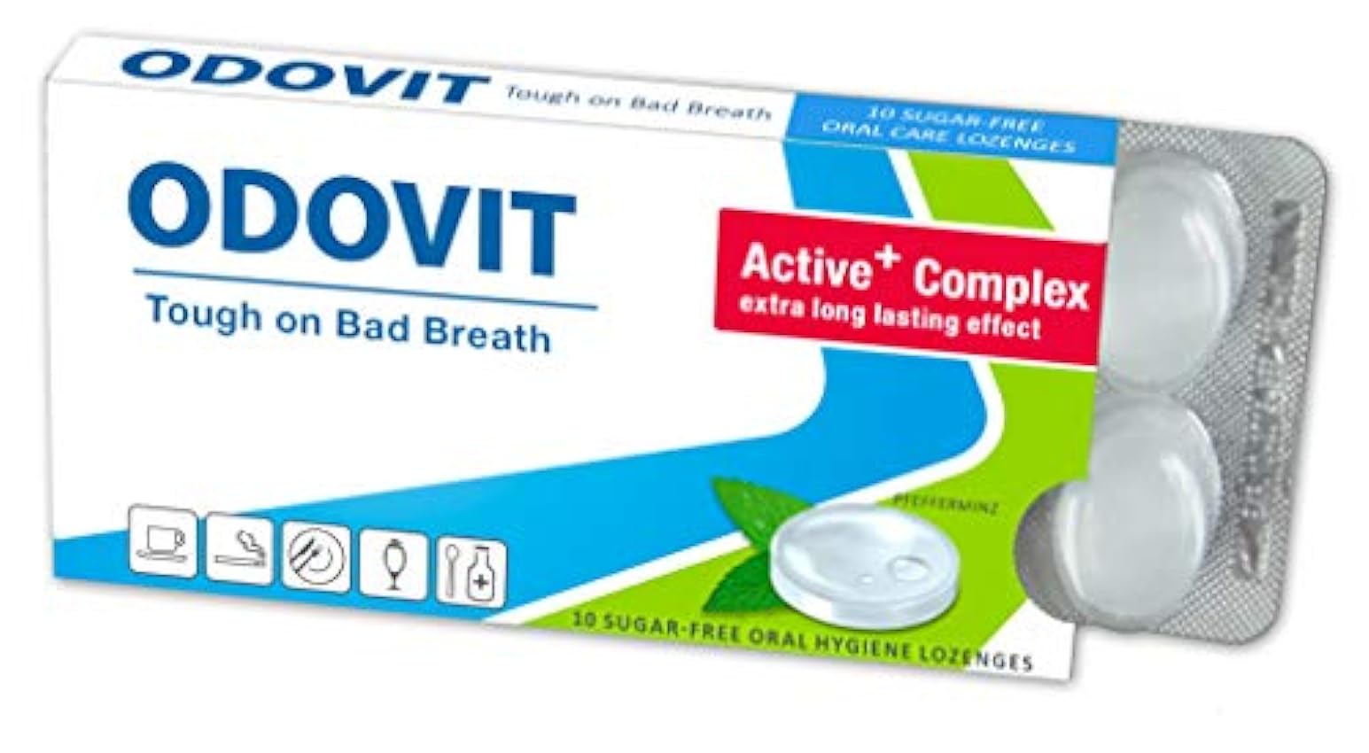 Mal aliento - ODOVIT te ayuda: pastillas para la higiene bucal de 10 unidades - Fuerte contra la halitosis - para un aliento fresco y duradero 864lLzF9