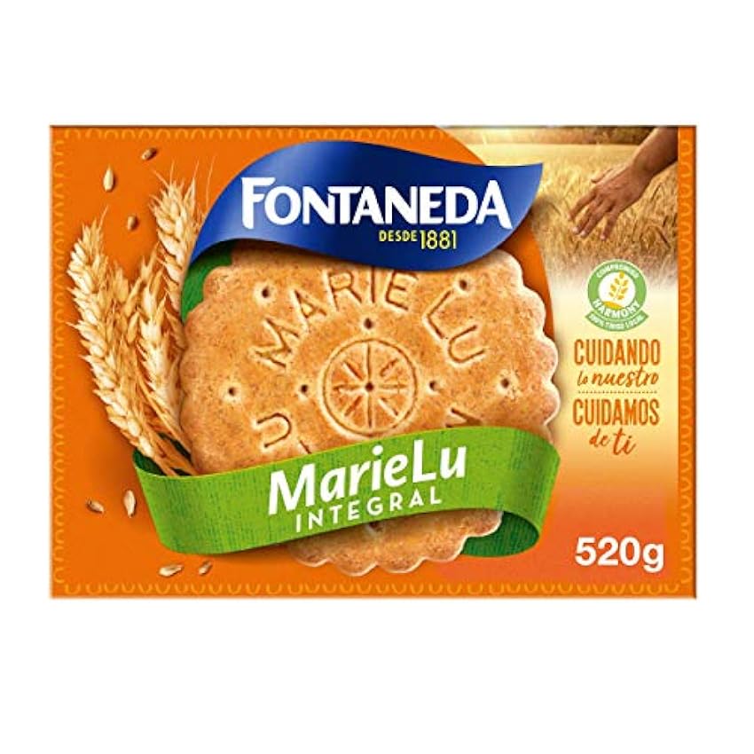 Fontaneda MarieLu Integral Galletas Integrales con un 65% de Cereales y Fuente de Fibra 520g dtL39QZS