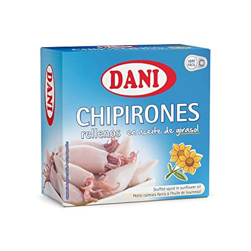 Dani - Chipirones rellenos en aceite de girasol - Pack 4 x 148 gr. DZH42SML