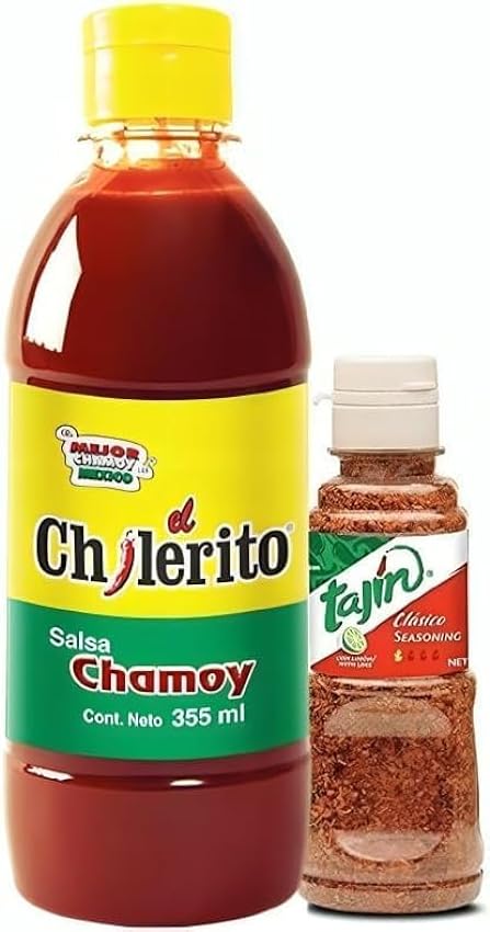 El Chilerito - Salsa Chamoy Mexicana 355ml + Tajin Classic - Condimento mexicano - 142g - Pack Promoo bXjOqb7z