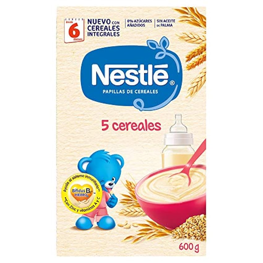 Nestlé Papillas - 5 cereales instantánea, a partir de 6