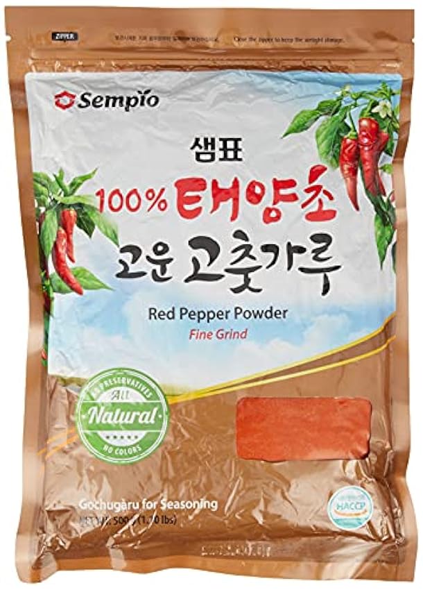 Sempio Gochugaru, chile coreano picante. Molienda fina. Imprescindible para hacer kimchi. Corea c8NmchGE