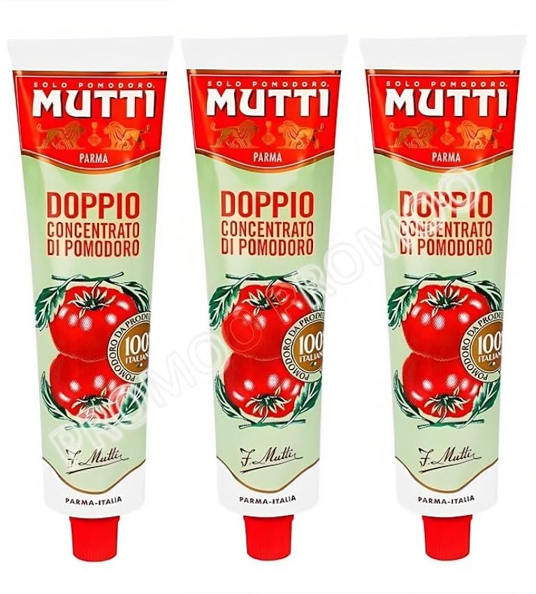 Mutti - Concentrado de tomate doble 130 GR x 3 uds - Pack Promoo ezQMxfqB